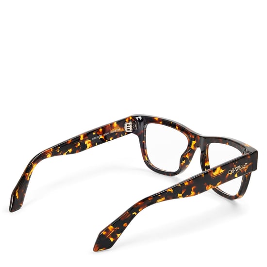 Off-White Accessories Style 7W rechteckige Vollrand-Sonnenbrille in Havana - Image 2