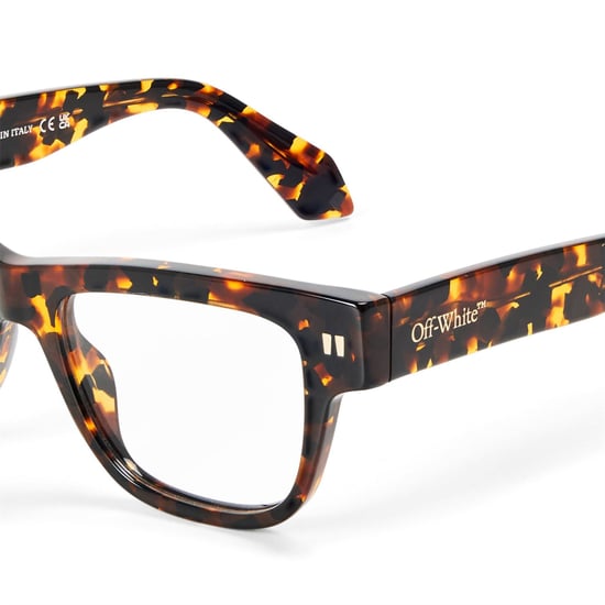 Off-White Accessories Style 7W rechteckige Vollrand-Sonnenbrille in Havana - Image 3
