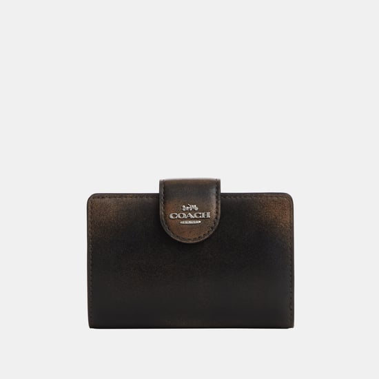 Medium Portemonnaie mit Reißverschluss und Ecken aus Loved Leather - Image 1