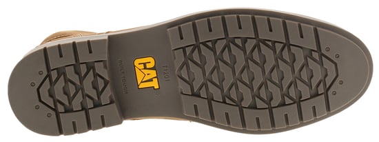 Caterpillar Herren-Elegante Stiefel Brock aus Leder mit Schnürung in Hellbraun - Image 5