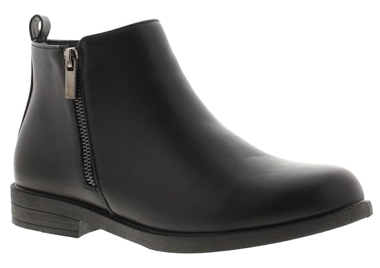 Platino Damen-Stiefeletten Holly Zip Schwarz - Image 1