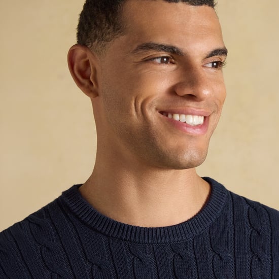 Joules Cable Crew Herrenpullover Marineblau - Image 6