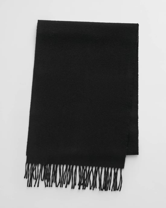 Schal mit Logo-Detail in Schwarz - Image 1