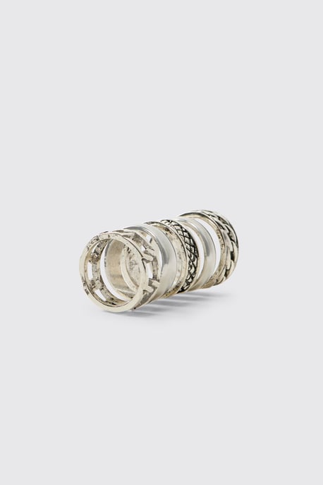 5er-Pack Ringe mit Prägung - Image 3