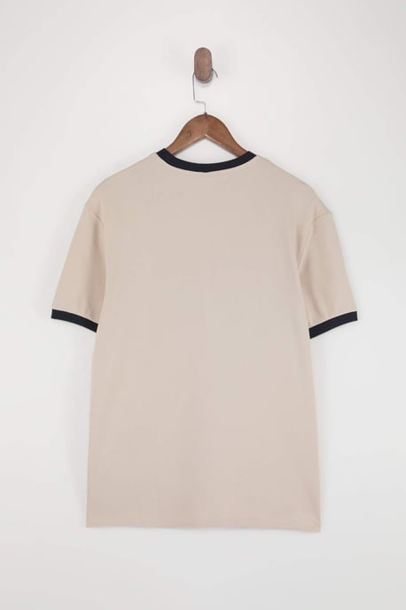TRENDYOL MAN Herren Beige Einfarbig Kurz Regular Fit T-Shirts - Image 4