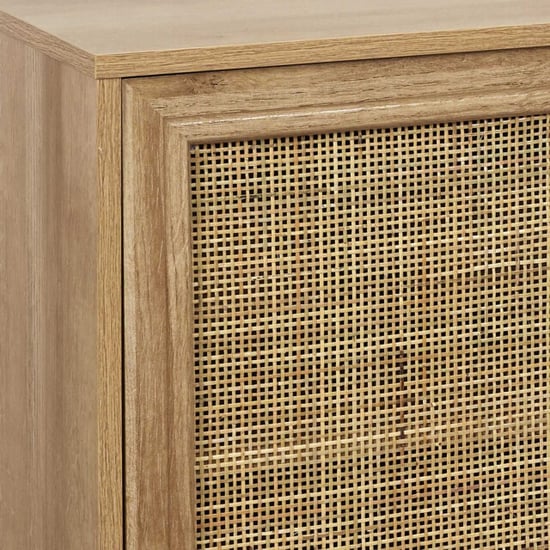 Home Deco Factory Bali Sideboard – 3 Türen – Rattan & Holz – 115 cm - Image 6
