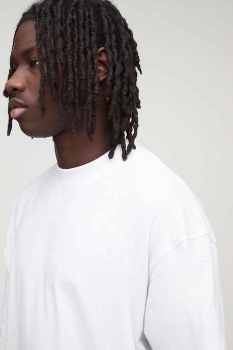Essential Oversized T-Shirt mit verlängertem Halsausschnitt - Image 3