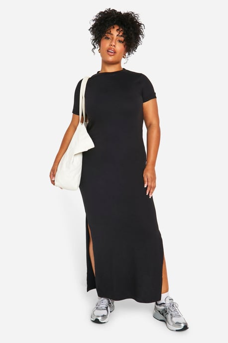 Boohoo T-Shirt-Maxikleid in Übergröße - Image 1
