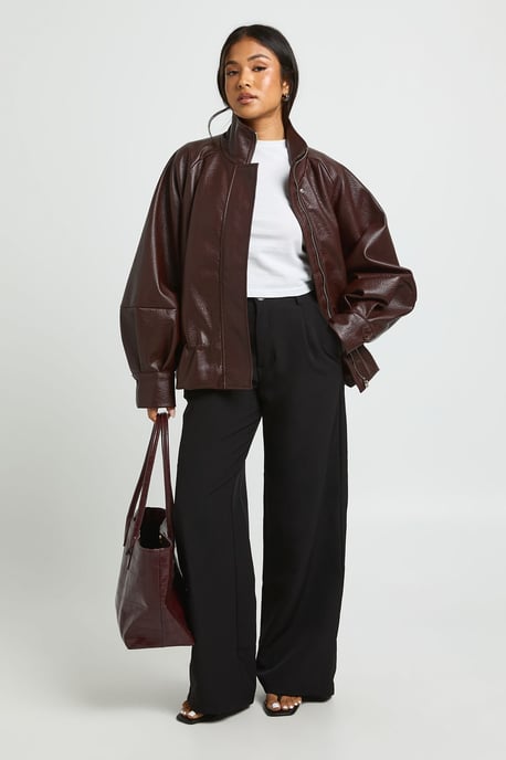 Petite maßgeschneiderte Hose mit weitem Bein - Image 2