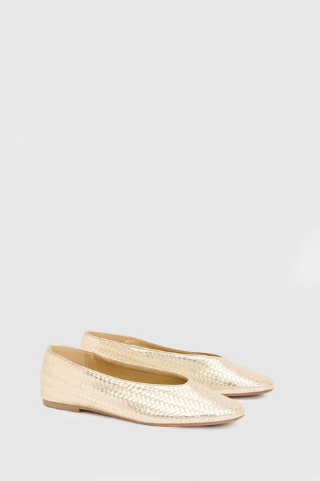 Malia Ballerinas aus Kunstleder mit Flechtdesign und runder Zehenpartie - Image 3