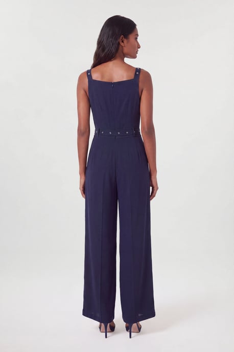 Tailored Crepe Plissierter Kilt-Jumpsuit - Image 2