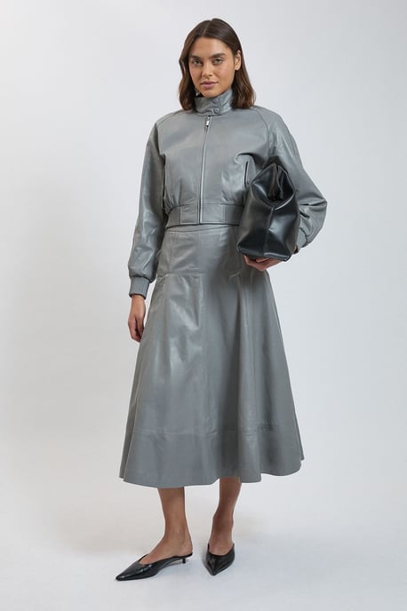 Karen Millen Leder-Bomberjacke - Image 2