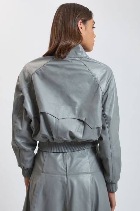 Karen Millen Leder-Bomberjacke - Image 3