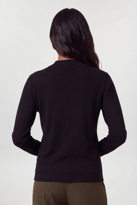 Forever Viskose-Mischgewebe-Strickpullover mit Stehkragen - Image 2