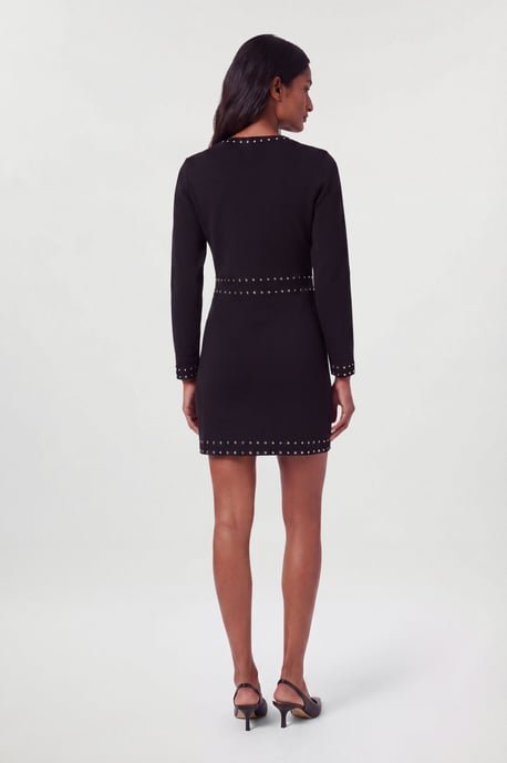 Strick-Minikleid mit Nieten-Details - Image 2