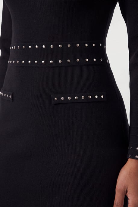 Strick-Minikleid mit Nieten-Details - Image 3