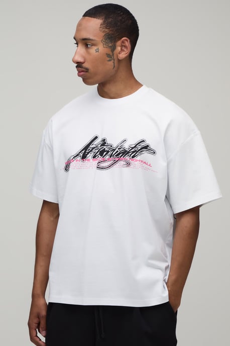 Afterlight Skull Print Oversized Kurzarm-T-Shirt - Image 2