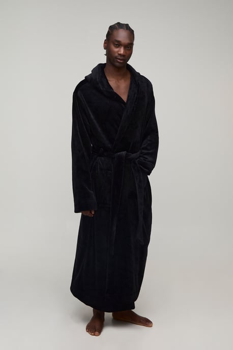 Tall Longline Kapuzen-Bademantel - Image 1