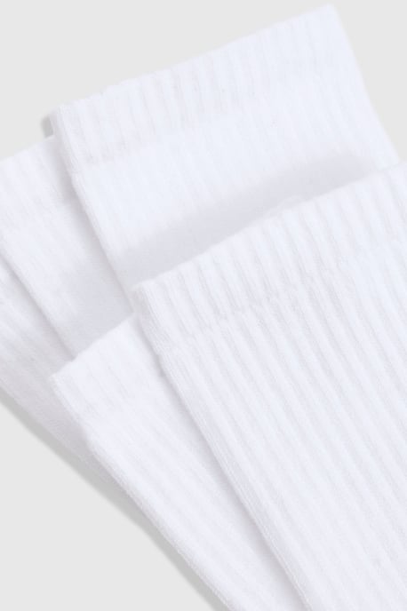 Weiße Sportsocken im Rundstrick, 5er-Pack - Image 3
