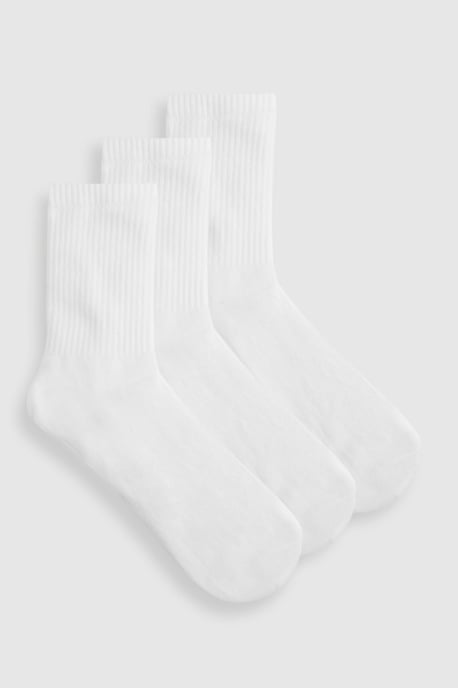 Unifarbene Sportsocken im 3er-Pack - Image 1