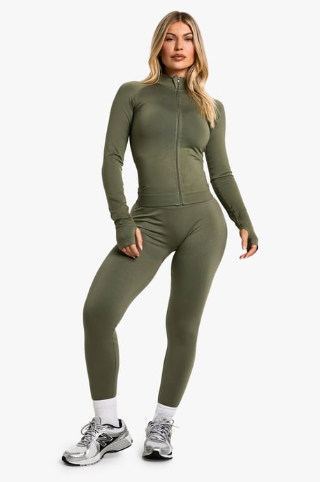 Premium Sculpt nahtlose Sportjacke mit Reißverschluss - Image 3