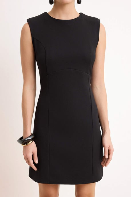 TRENDYOLMİLLA Damen Schwarz Einfarbig Kurz / Mini Ärmellos A-Linie Kleider - Image 2