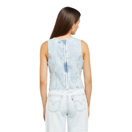 Levis - "Topanga" Ärmelloses Oberteil für Damen, Denim, Schmal (Wasser) - Image 2