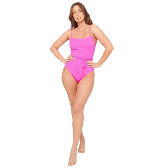 Be You - Badeanzug für Damen, Mit Gürtel (Pink) - Image 1
