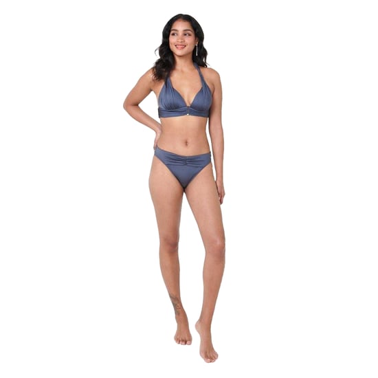 Biba - "Ven" Bikinihöschen für Damen, Geraffte Front (Grau) - Image 4