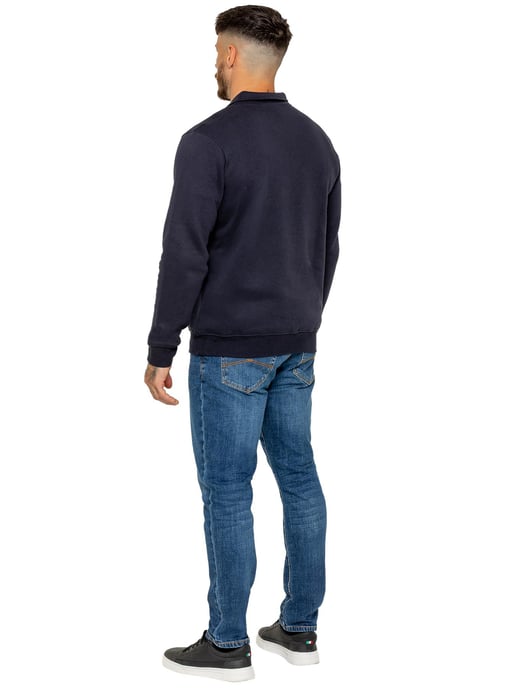 Enzo Milano | Herren-Sweatshirt mit halbem Reißverschluss und Polokragen - Image 5