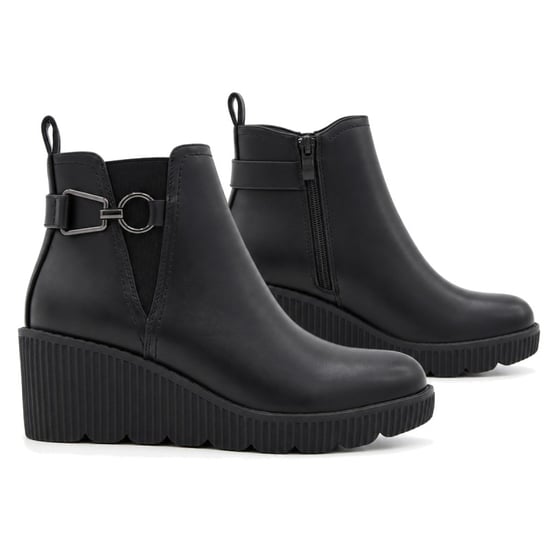 Stiefeletten mit Keilabsatz Montevita Bro36 schwarz - Image 1