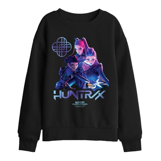 K-Pop Demon Hunters - "Huntrix" Sweatshirt für Kinder (Schwarz) - Image 1