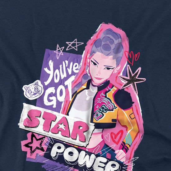 K-Pop Demon Hunters - Sweatshirt für Kinder, Sternemuster (Marine) - Image 3