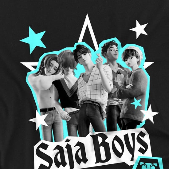 K-Pop Demon Hunters - "Saja Boys" Sweatshirt für Kinder, Sternemuster (Schwarz) - Image 3
