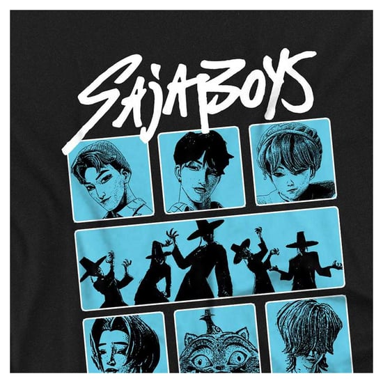 K-Pop Demon Hunters - "Saja Boys" Sweatshirt für Kinder, Quadratisch (Schwarz) - Image 3