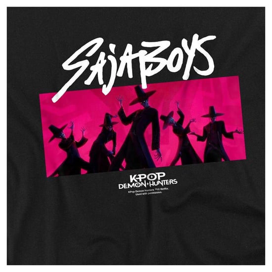 K-Pop Demon Hunters - "Saja Boys" Sweatshirt für Kinder (Schwarz/Pink) - Image 3
