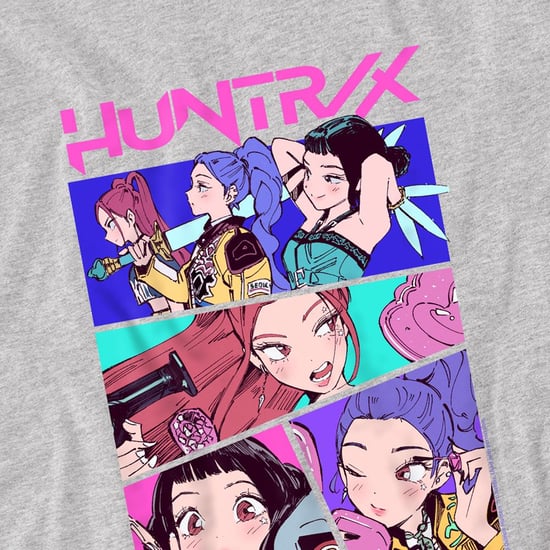K-Pop Demon Hunters - "Huntrix Neon Comic Anime" Sweatshirt für Kinder (Sportliches Heather) - Image 3