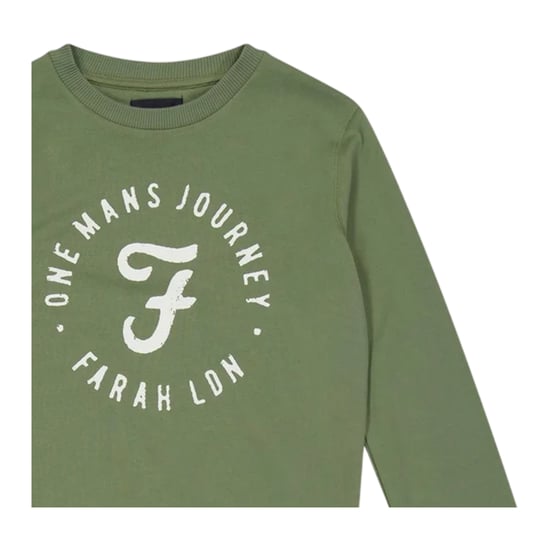 Farah - "One Mans Journey" Sweatshirt für Kinder (Grün) - Image 3