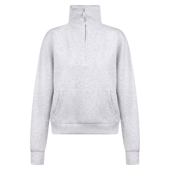 Trespass - "Jean" Sweatshirt für Damen, mit halbem Reißverschluss (Grau meliert) - Image 2