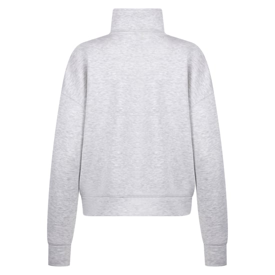 Trespass - "Jean" Sweatshirt für Damen, mit halbem Reißverschluss (Grau meliert) - Image 3