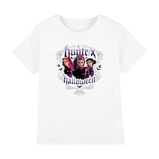K-Pop Demon Hunters - "Huntrix" T-Shirt für Kinder, Halloween (Weiß) - Image 1