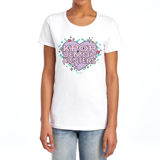 K-Pop Demon Hunters - T-Shirt für Damen, Herzen, Anliegend (Weiß) - Image 4