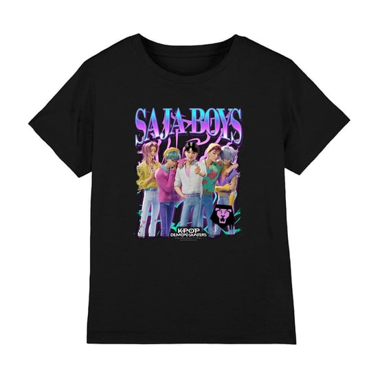 K-Pop Demon Hunters - "Saja Boys" T-Shirt für Kinder (Schwarz) - Image 1