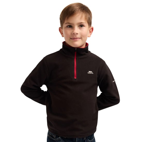 Trespass - "Etto" Fleece für Jungen (Schwarz/Rot) - Image 1