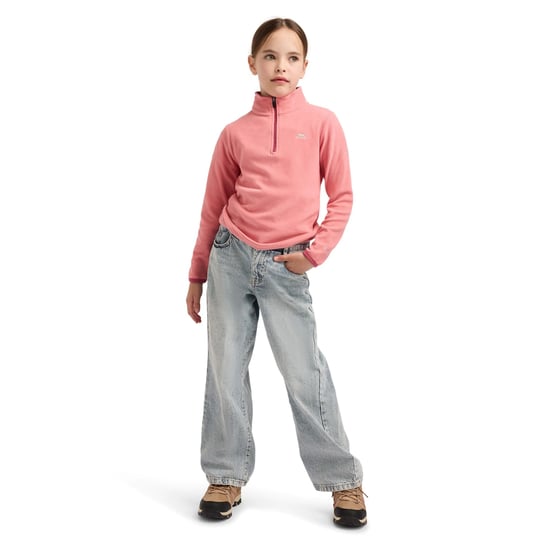 Trespass Kinder Mädchen Microfleecepullover Sybil (Pfirsichfarben) - Image 5