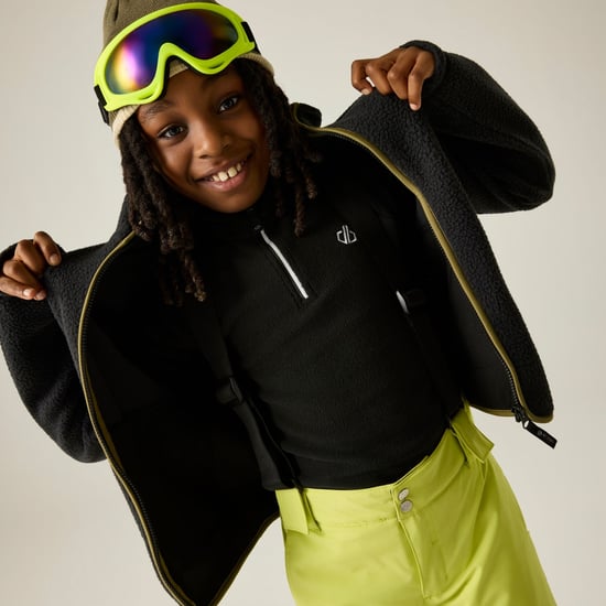 Dare 2B - "Zesty II" Fleecejacke für Kinder (Schwarz/Martini Olive) - Image 6
