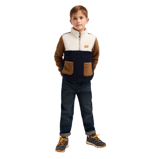 Trespass - "Mitta" Fleece-Oberteil für Kinder (Marine) - Image 4