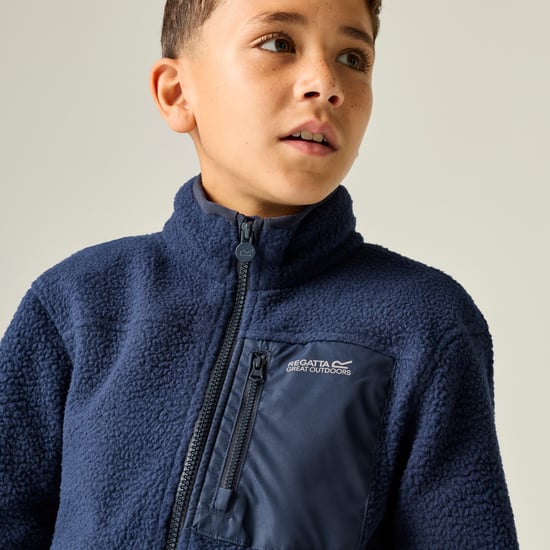Regatta - "Frankie" Fleecejacke für Kinder, Durchgehender Reißverschluss (Marine) - Image 6
