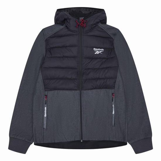 Reebok - "Mixed Media" Jacke für Herren (Holzkohle) - Image 1