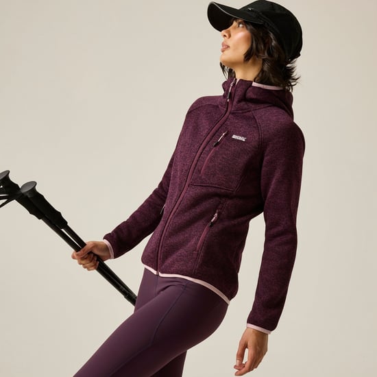 Regatta - "Newhill" Fleecejacke für Damen, mit Kapuze (Feige) - Image 6